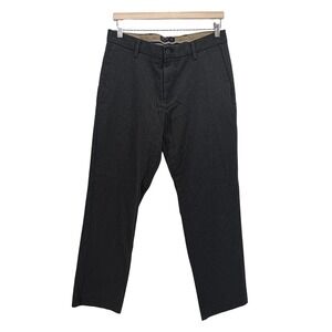 Dockers Slim Fit Flex Comfort Flat Front Charcoal Gray Pants Mens W33 L30